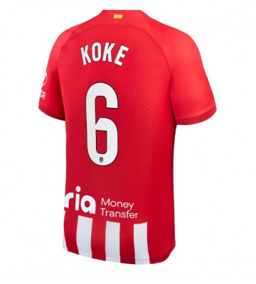 Atletico Madrid Koke #6 Primera Equipación 2023-24 Manga Corta